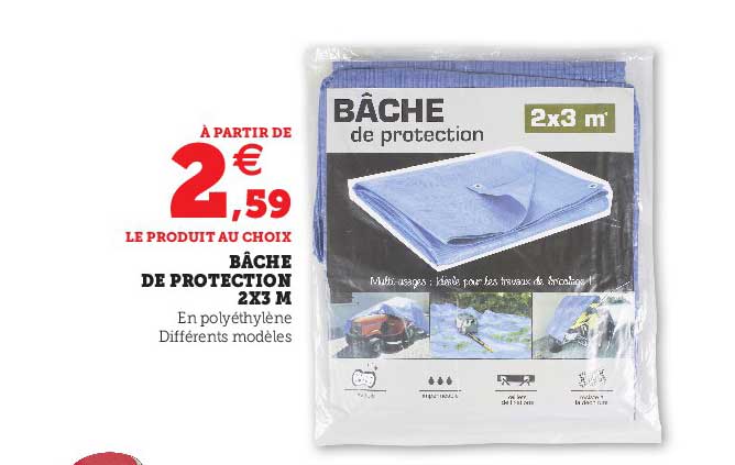 Bâche De Protection 2 X 3 M