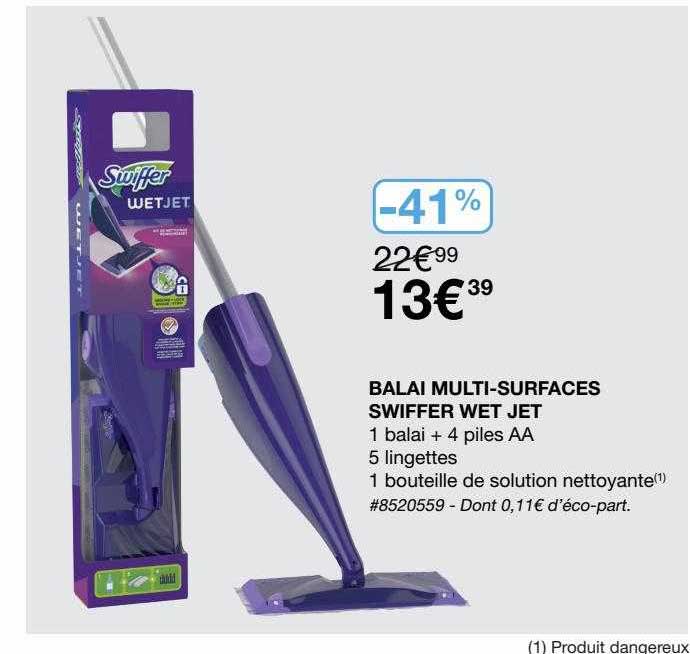 balai multi-surfaces swiffer wet jet