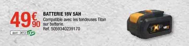 batterie 18v 5ah