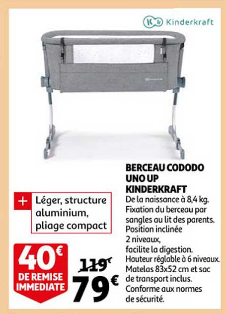 berceau cododo uno up kinderkraft