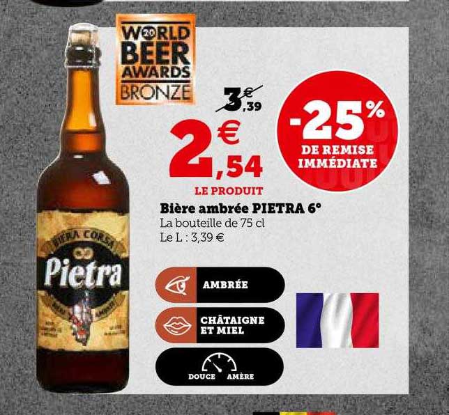 bière ambrée pietra 9°