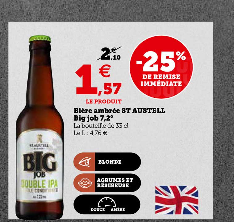 bière ambrée st austell big job 7,2°