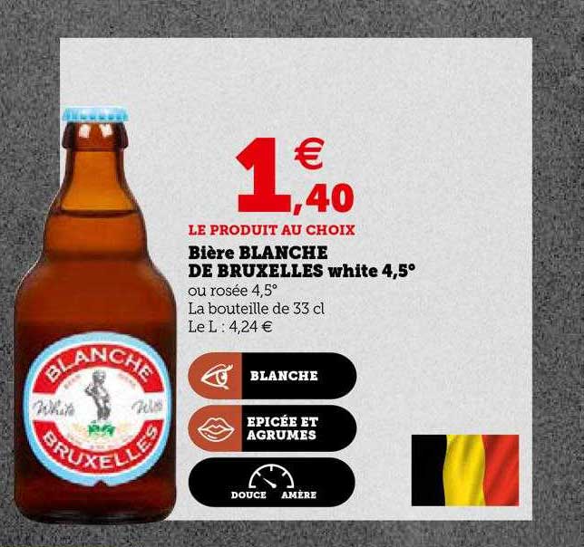 bière blanche de bruxelles white 4,5°