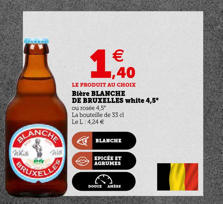 bière blanche de bruxelles white 4,5°