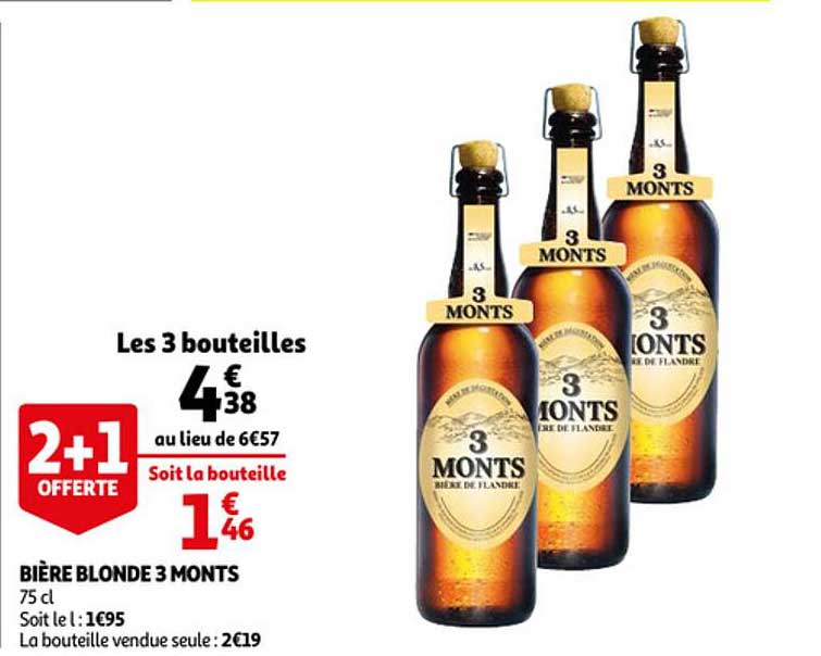 bière blonde 3 monts
