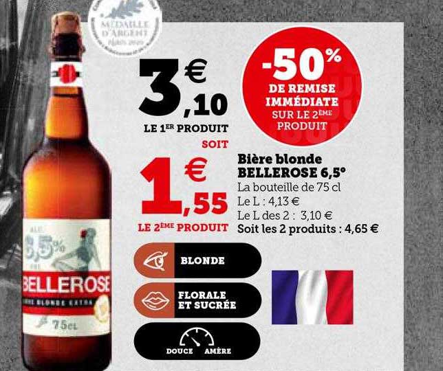 Bière Blonde Bellerose 6,5°