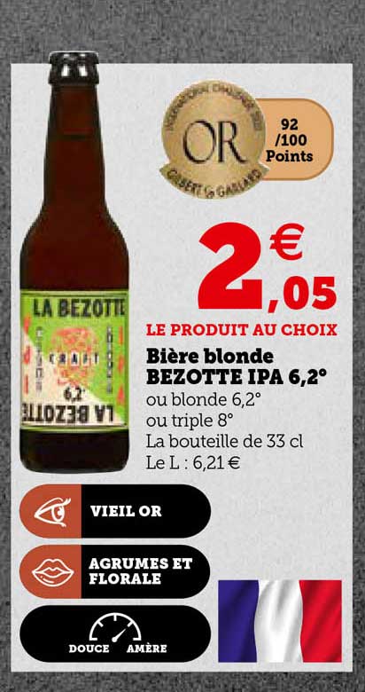 bière blonde bezotte ipa 6,2°