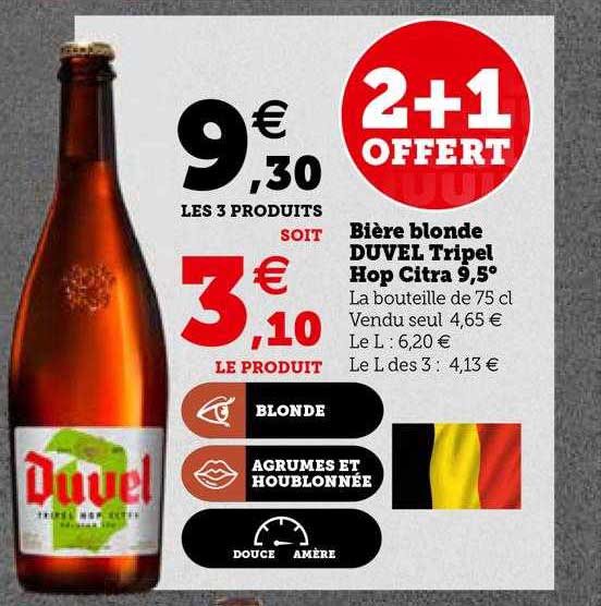 bière blonde duvel tripel hop citra 9,5°