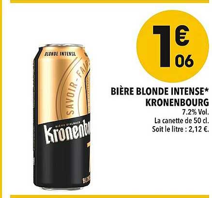 Bière Blonde Intense Kronenbourg