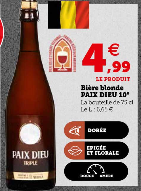 bière blonde paix dieu 10°