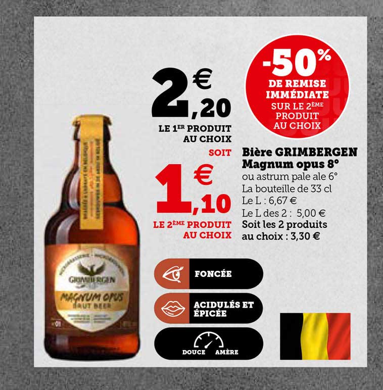 bière grimbergen magnum opus 8°