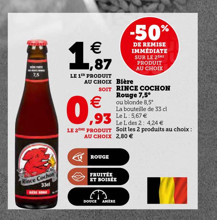 bière rince cochon rouge 7,5°