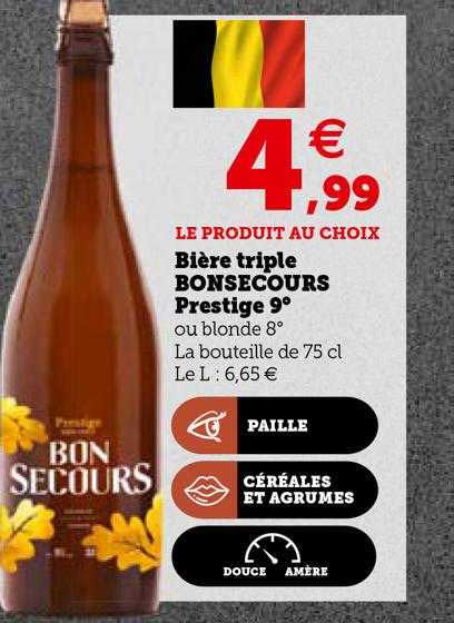 bière triple bonsecours prestige 9°