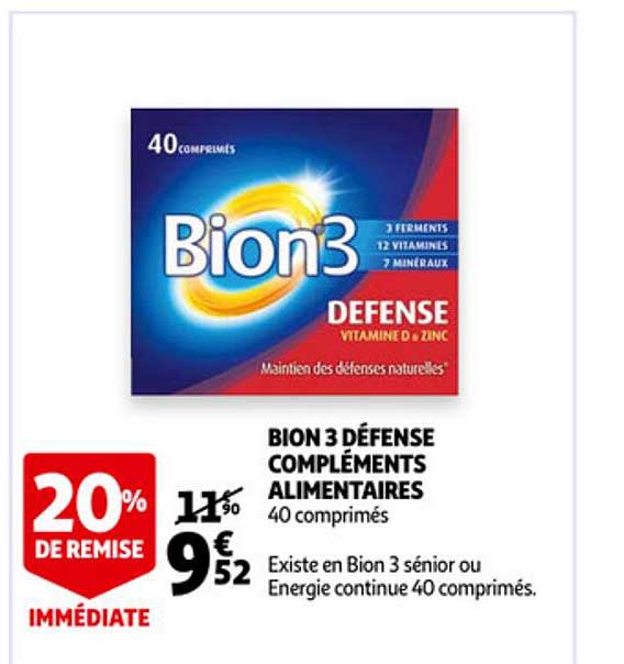 bion 3 défense compléments alimentaires