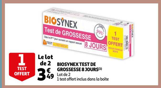 biosynex test de grossesse 8 jours