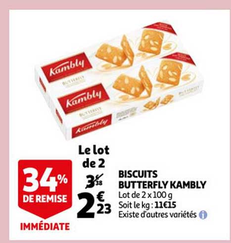 Biscuits Butterfly Kambly