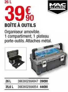 boîte à outils mac allister