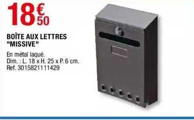 boîte aux lettres "missive"