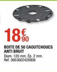 boîte de 50 caoutchoucs anti bruit