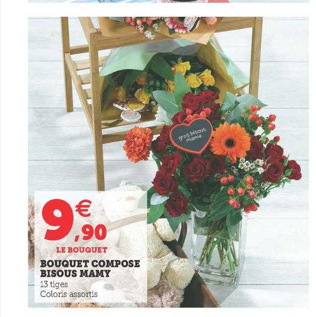 bouquet composé bisous mamy