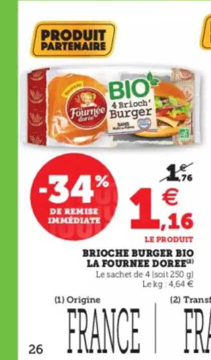 brioche burger bio la fournée dorée
