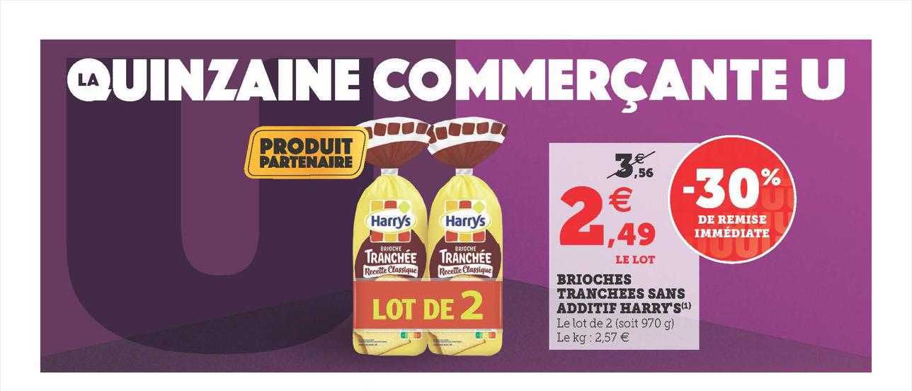 brioches tranchées sans additif harry's