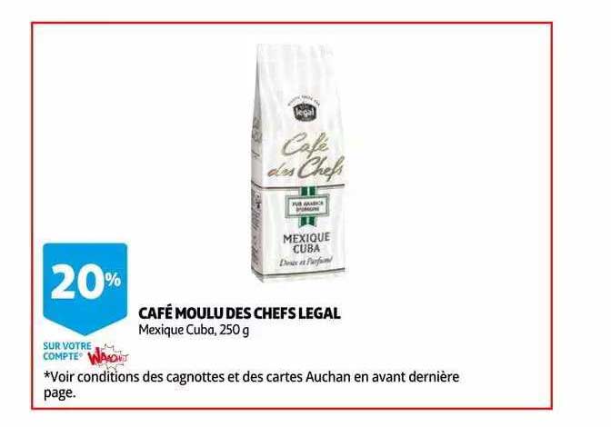 café moulu des chefs legal