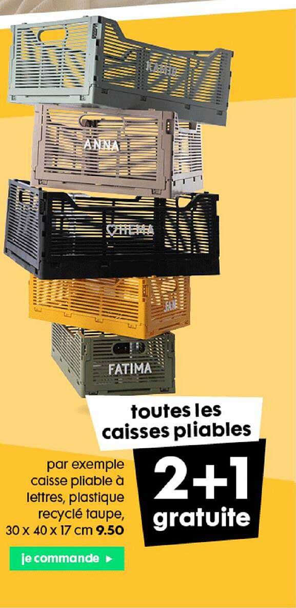 caisses pliables