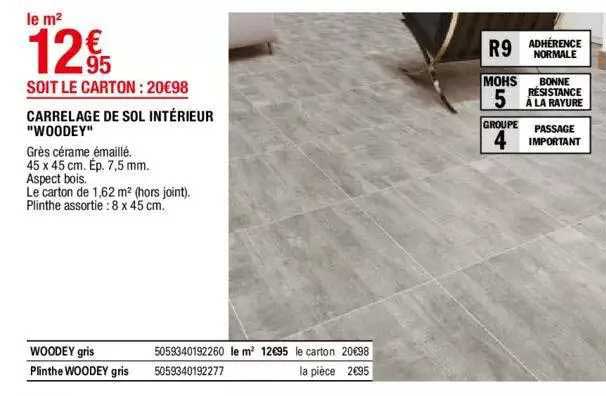 Carrelage De Sol Intérieur "woodey"