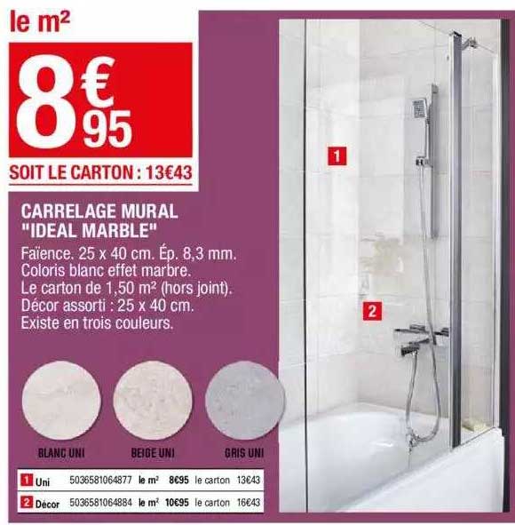 carrelage mural "ideal marble"