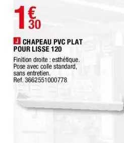 Chapeau Pvc Plat Pour Lisse 120