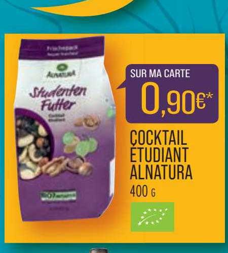 Cocktail étudiant Alnatura