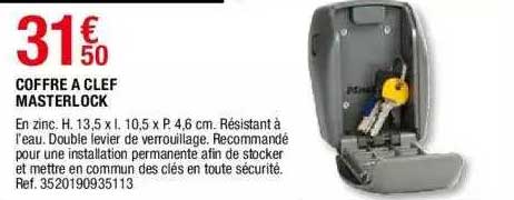 coffre à clef masterlock