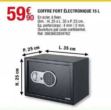 Coffre Fort électronique 15 L