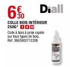 colle bois intérieur 250g diall