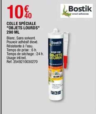 colle spéciale "objets lourds" 290 ml bostik