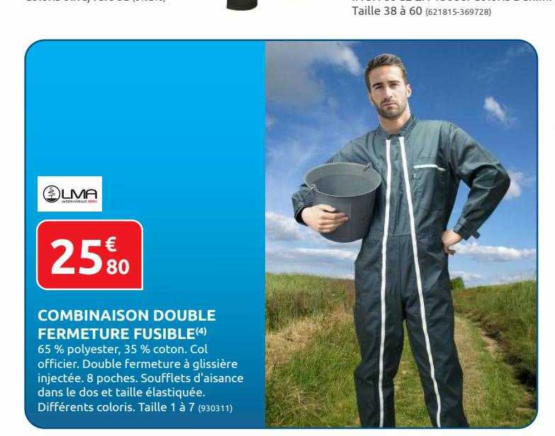 combinaison double fermeture fusible lma