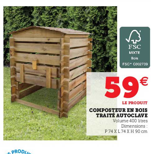 composteur en bois traité autoclave