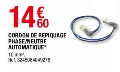 cordon de repiquage phase-neutre automatique