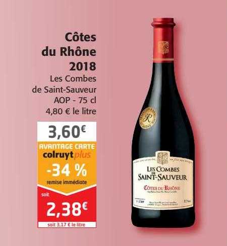 côtes du rhône 2018 les combes de saint-sauveur