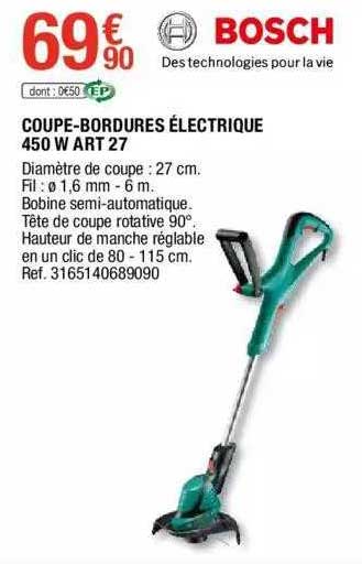 coupe-bordures électrique 450 w art 27 bosch