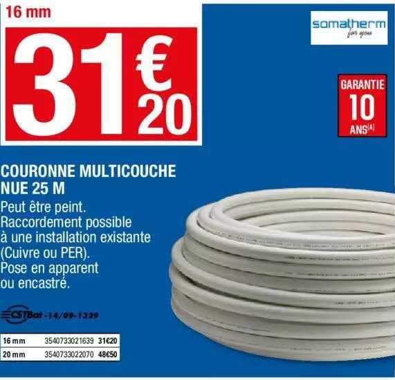 couronne multicouche nue 25 m