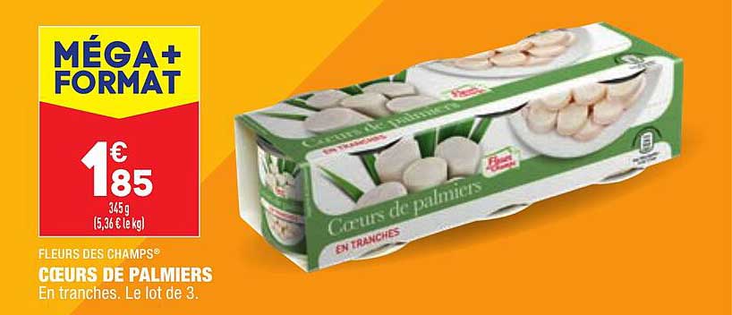 cœurs de palmiers fleurs des champs