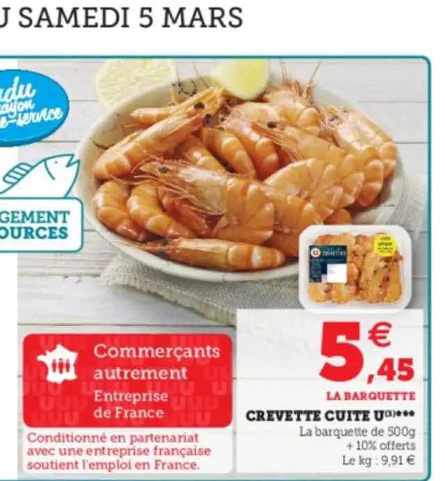 Crevette Cuite U