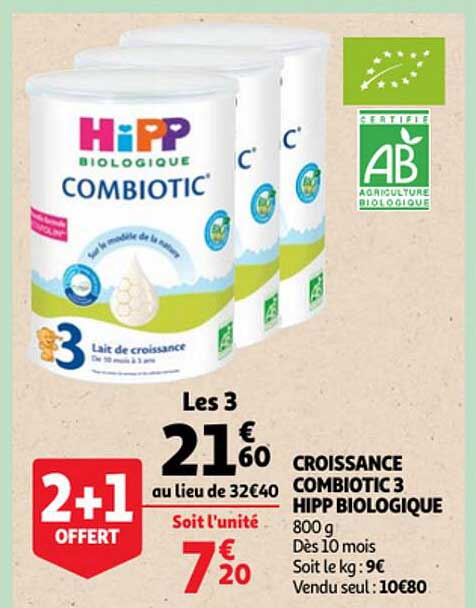 Croissance Combiotic 3 Hipp Biologique