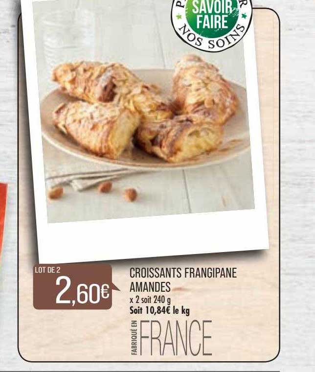 croissants frangipane amandes