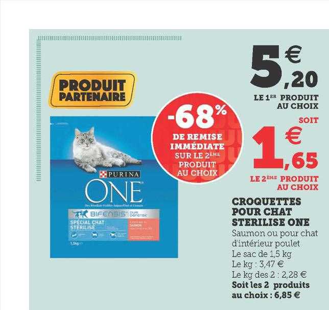 Croquettes Pour Chat Stérilisé One