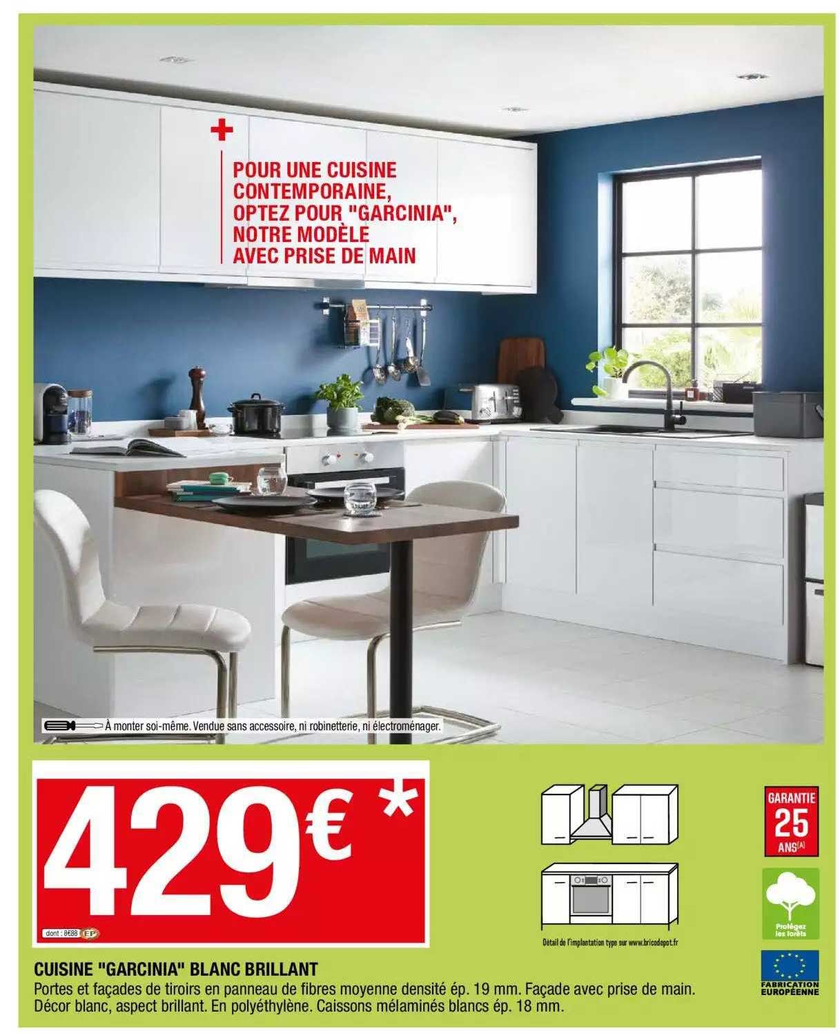 cuisine "garcinia" blanc brillant