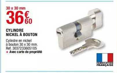 Cylindre Nickel à Bouton