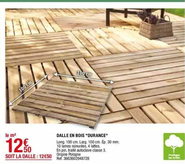 dalle en bois "durance"